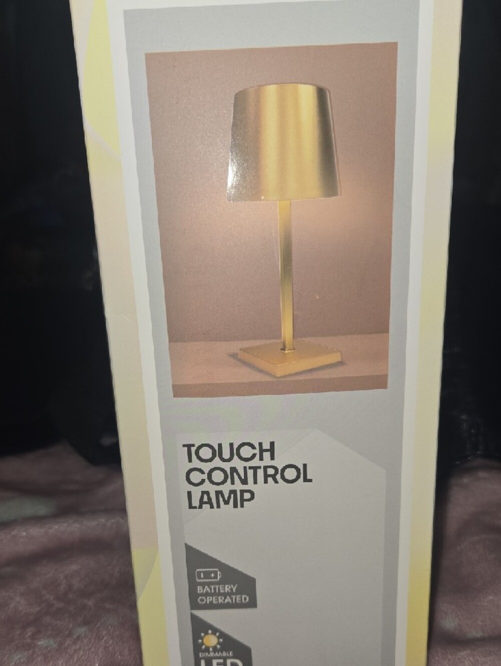 Touch Control LED Table Lamp - Gold Finish - Picture 4 of 5